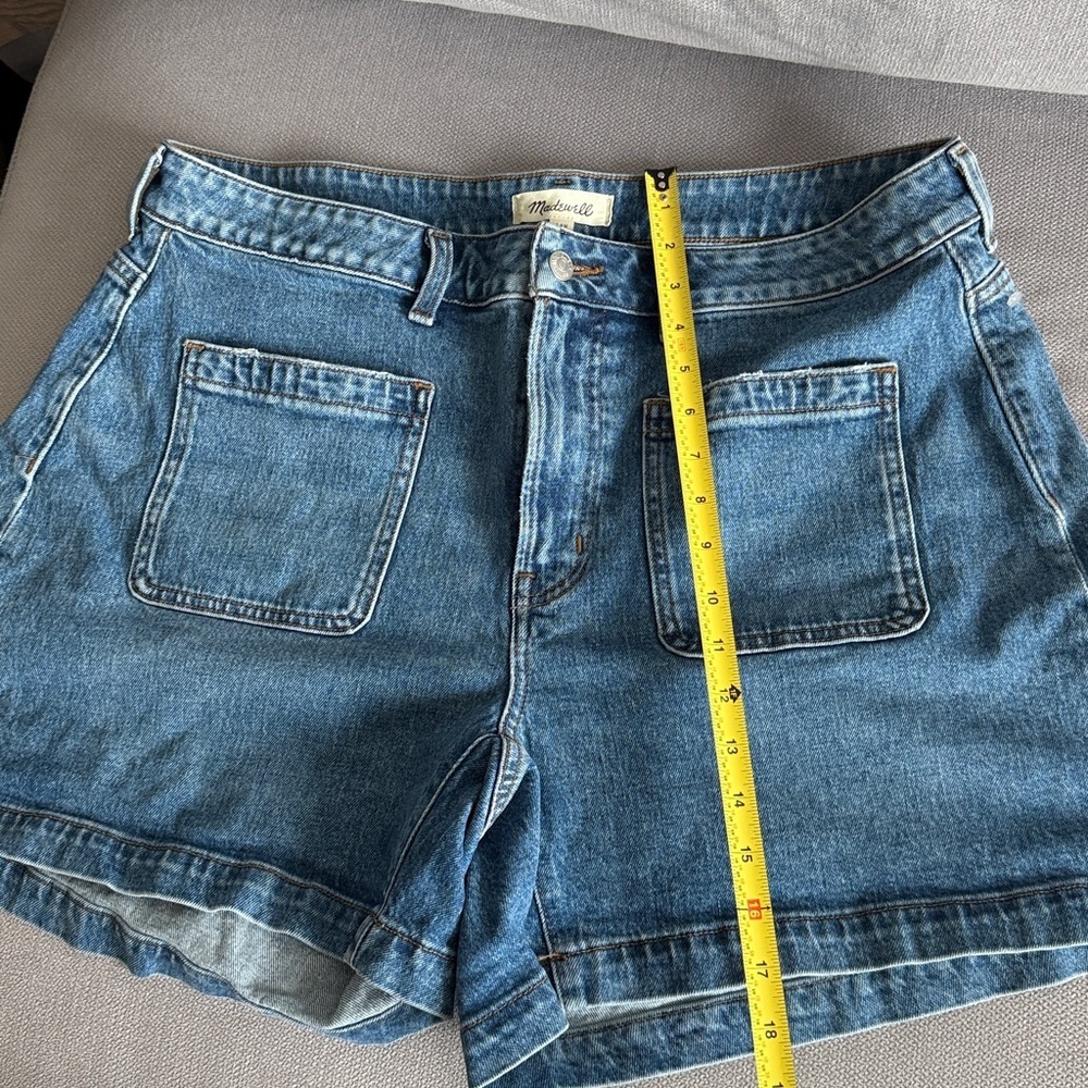 Madewell The Denim Emmett Short: Patch Pocket Edition Size 14 W - Picture 6 of 8